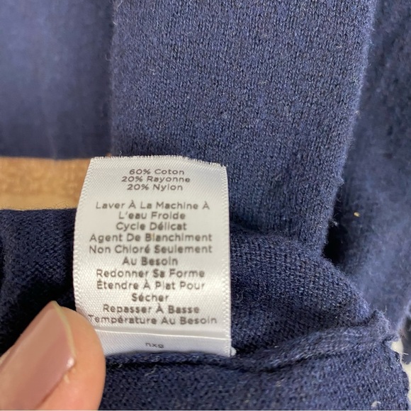 Talbots Navy Sweater with Dachshund Design - Picture 6 of 8